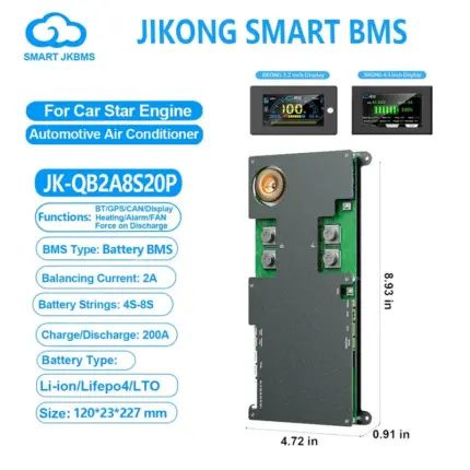 JK-QB2A8S20P 4S-8S 200A Deşarj – 2A Aktif Balans